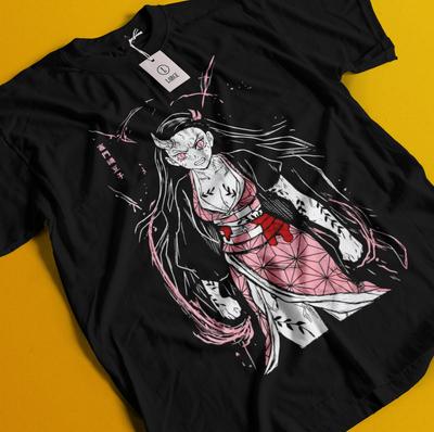 Demon Slayer Shirt Nezuko Tshirt Tanjiro T-Shirt Muzan Doma Tee Inosuke Zenitsu