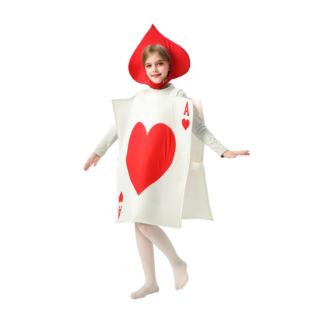Halloween children's costumes funny party poker play parent-child costumes stage drama event performance cos children's clothing