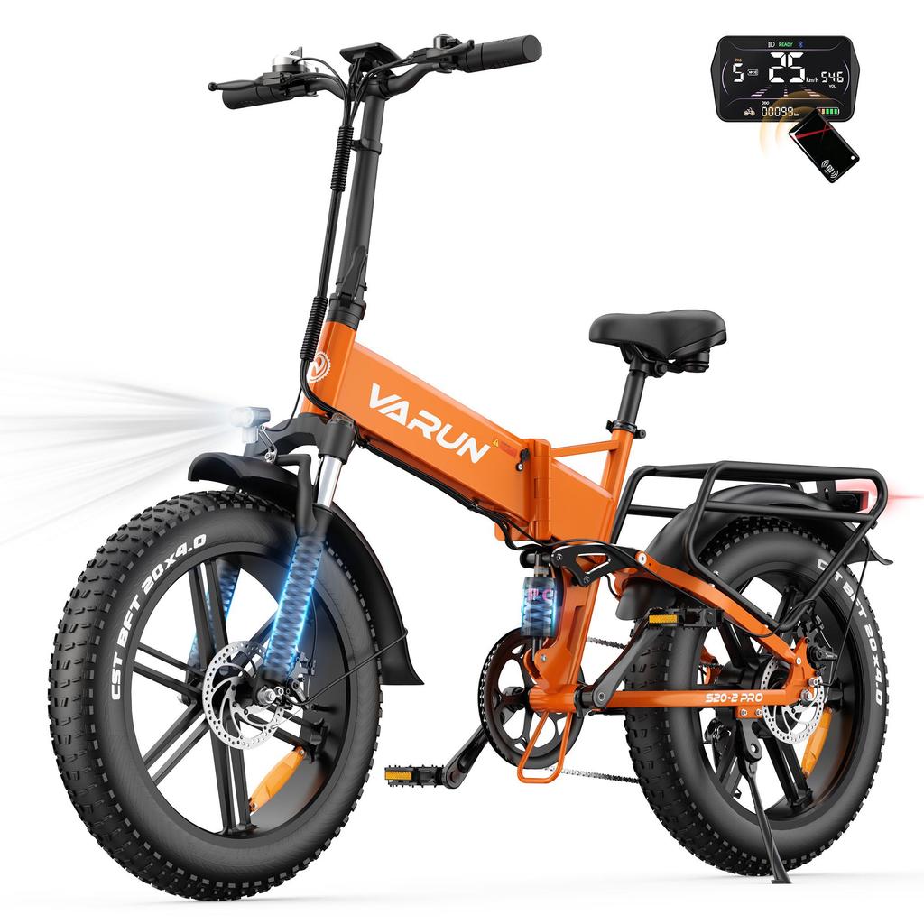 VARUN S20‑2 PRO Fully-Suspension Elektrofahrrad, 48V 13Ah Akku, NFC Smart Display