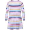 Lazy Jacks Girls Striped Long-Sleeved T-Shirt Dress
