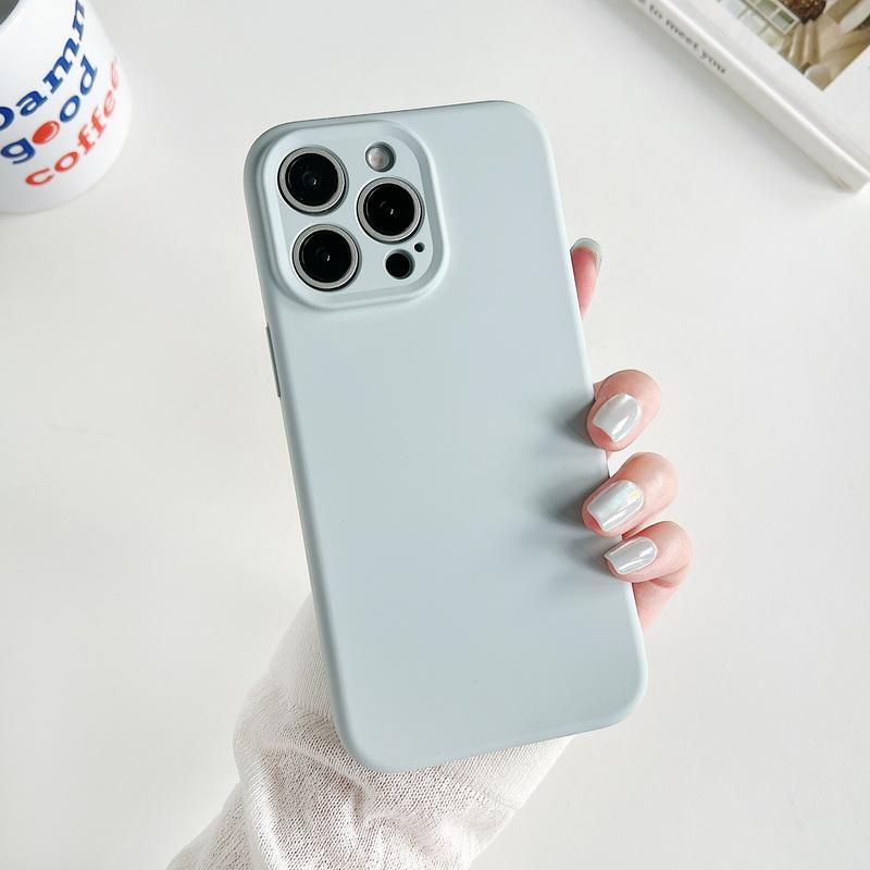 Pentru iPhone 16 15 Pro Max 14 Pro 13 12 11 Huse Culoare Solidă Silicon Lichid Subțire Protecție Obiectiv Moale Mat Rezistent la Șocuri pentru Magsafe Husă Magnetică pentru Telefon
