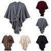 Ladies' Fashionable Knitted Cross Ball Thin Shawl, Ladies' Elegant Temperament, Versatile Cardigan Cape