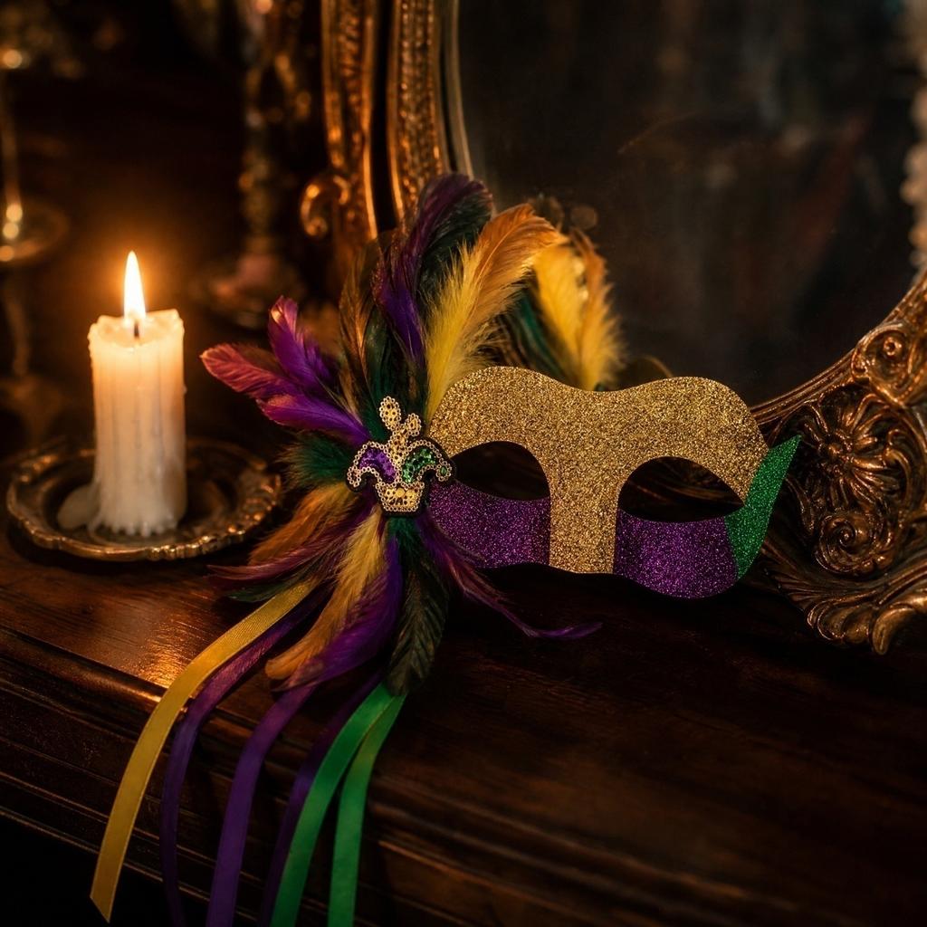 Masquerade and Hat Set for Party Decor - 3 Colors A