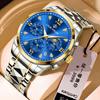 LOUIE JUELEN Men's Quartz Watch Water Resistant Swiss Watch Men's Model Stainless Steel Large Dial Business Quartz Watch reloj