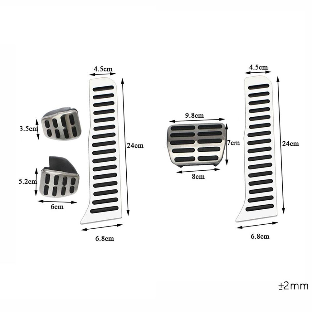 LHD for Volkswagen VW Golf 5 6 MK5 MK6 Pedals Accelerator Gas Brake Clutch Foot Rest Pedal Cover Pad Protector Accessories