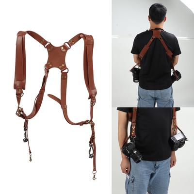 Camera Double Shoulder Strap   Lther Double Shoulder Quick Relse Camera Strap Outdoor Photography Accessories