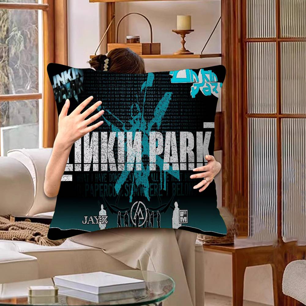 Band L-Linkin Cool P-Park Cushion Cover Inches Farmhouse Decor Home Throw Pillow Covers For Couch Decorations