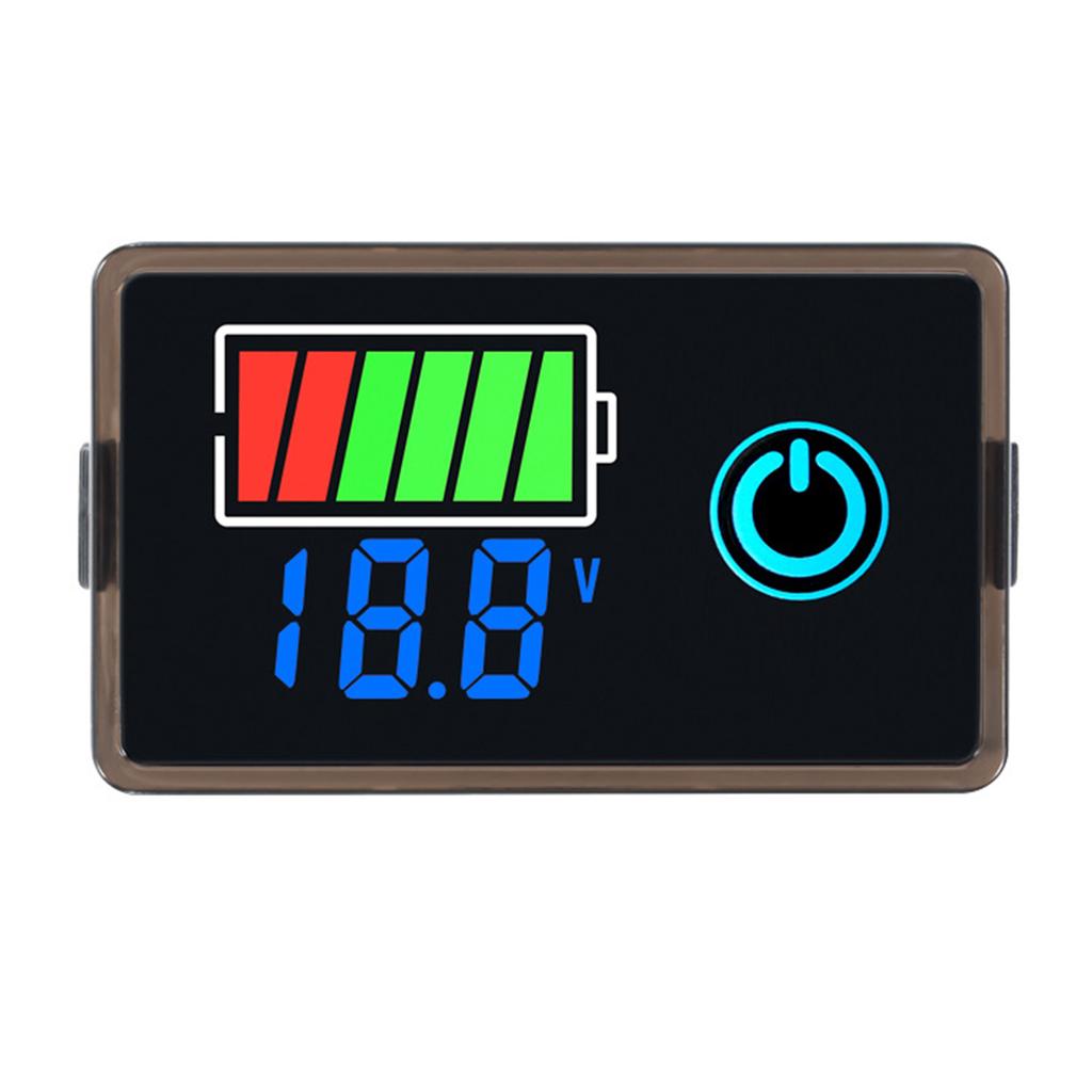 Digital Voltage Battery Meter LCD Display Voltmeters Tester Instrument for 8-100V Vehicle Boats Marine Home Appliances