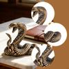 Miniature Snake Figurine Mini Statue Decor Vintage Design Small Desktop Ornament for