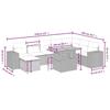 VidaXL Garden Lounge Set with Cushions 9 Pcs, Patio Sofas, Patio Furniture Set, Outdoor Furniture, Black 3272770