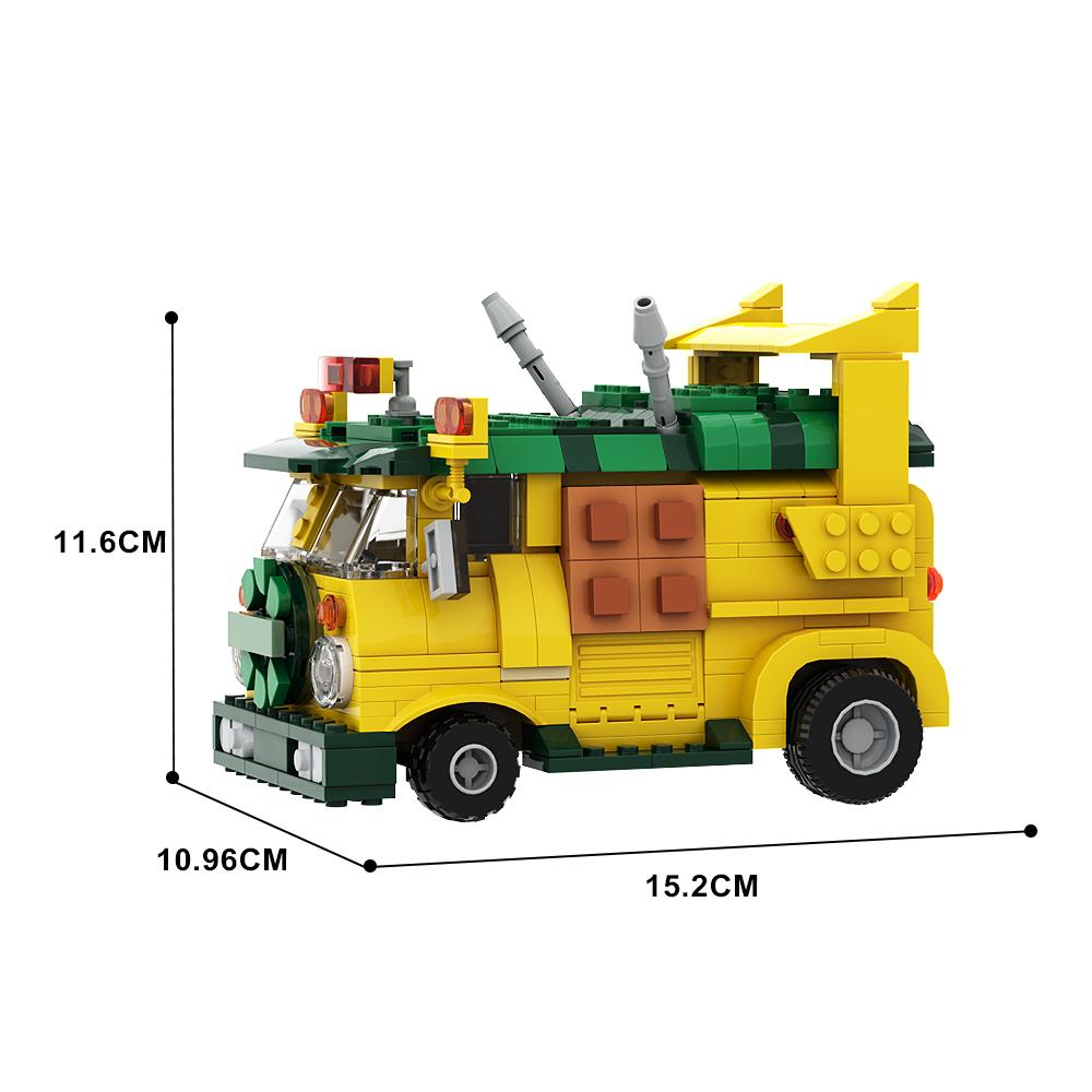 Turtle Sewer and Van Party Wagon Building Blocks Movies Model Toys Bricks Sets of Gift for Kids Adult