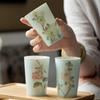 Twelve Flowers Teacup Set Handmade Ceramic Small Coke Cup Simple Modern Tea Drinking Master Cup Chinese Tea Room