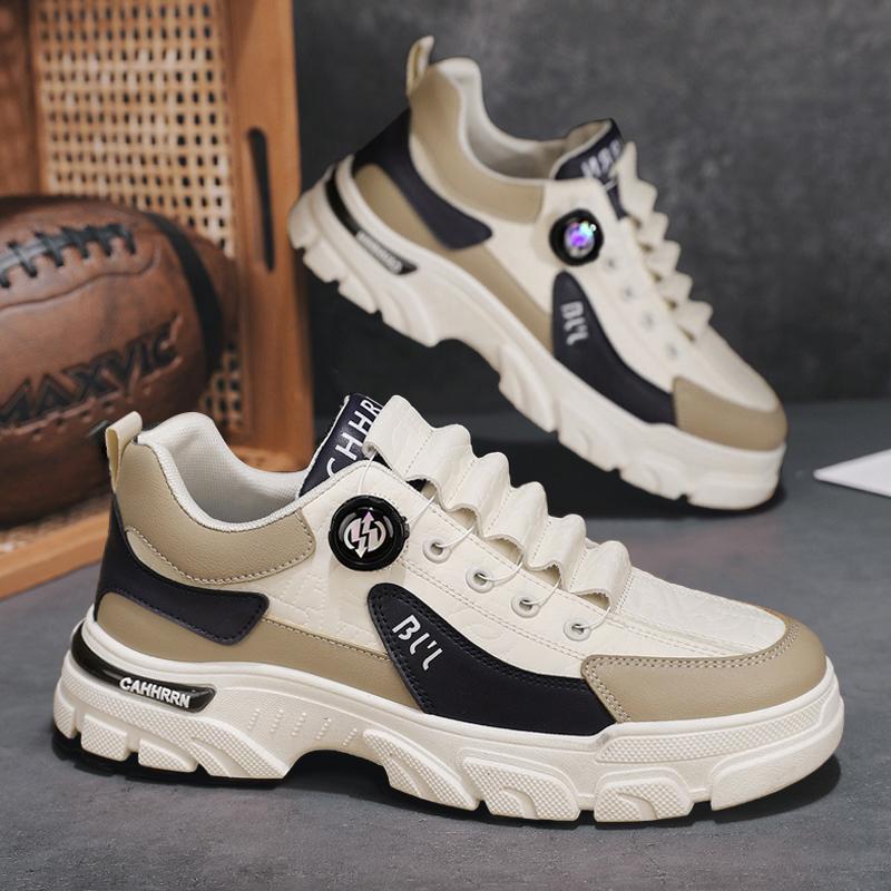 2025 New Rotating Button Elastic Autumn and Winter Trend Outdoor Travel Daily Work Casual Shoes Spot