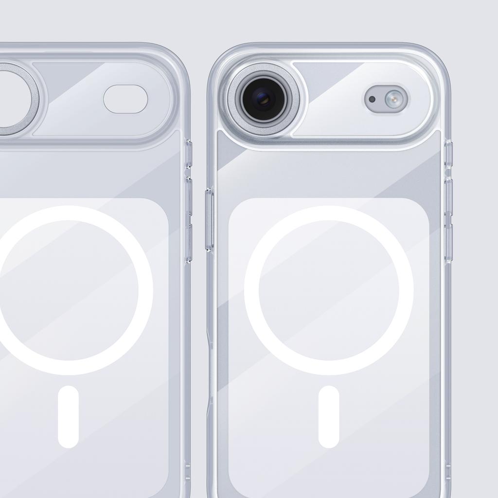 Luxury Strong Magnetic Transparent Phone Case for iPhone 17 Pro Max 16 Plus 15 14 13 12 11 for Magsafe Compatible Slim Fit Cover