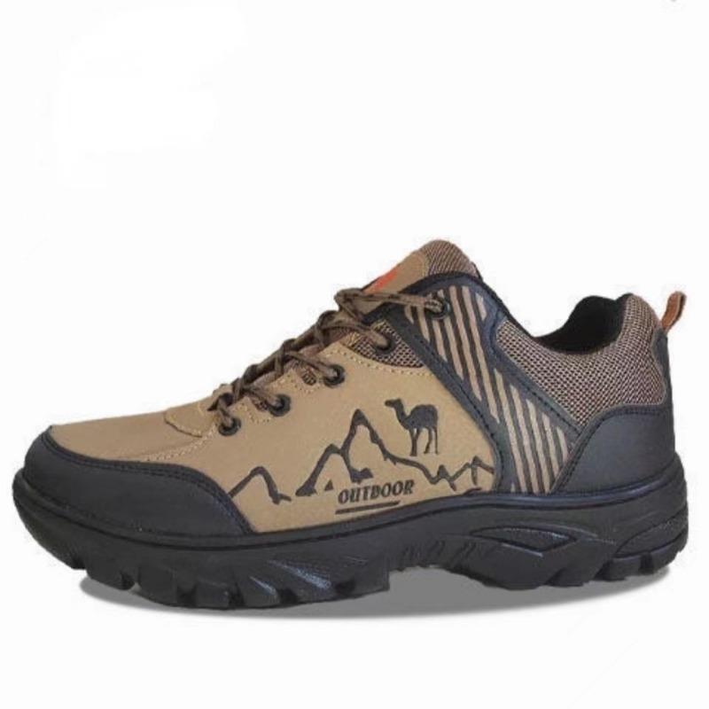 New hiking shoes spring fashion lightweight breathable sports shoes youth outdoor trend leather men's shoes
