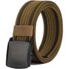 Forces Belt for Plastic YKK Buckle [LionVII] Self-Defense Men, Sports, Hiking, Workwear, Durable, Lightweight, Adjustable, Unisex, (Khaki)