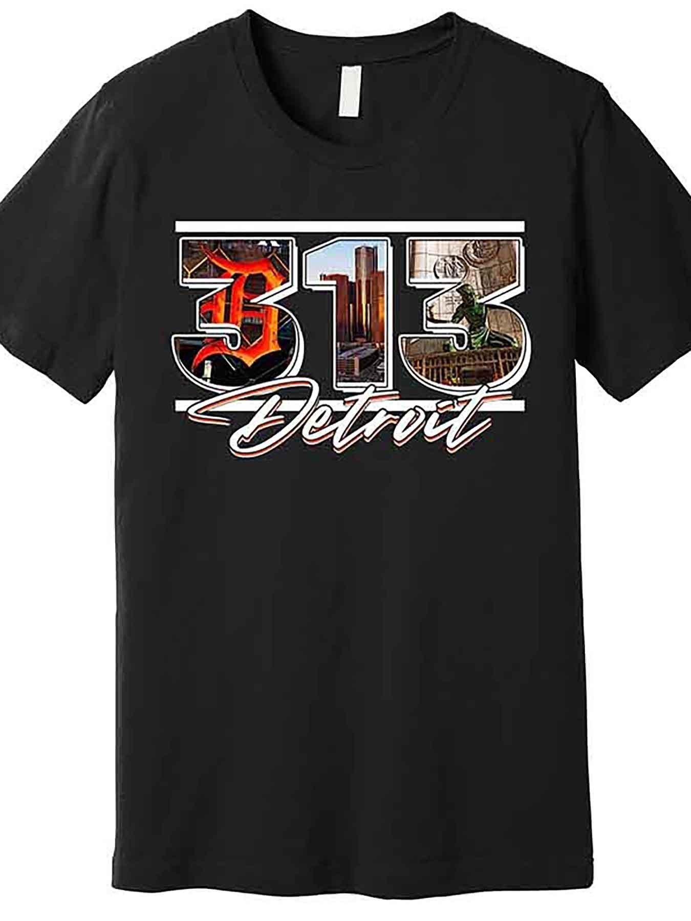 

Detroit City Spirit Premium Unisex T-Shirt, Fun Unisex s Short Sleeve Pattern T-Shirt Collection, Black,Unisex s Graphic Tees S