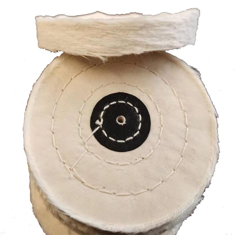 Dental Tools Lab Polishing Buff Brush Wheel Soft Cotton White Color 100MM 4Inch 50Ply Diameter For Laboratori Dental Muslin Buff