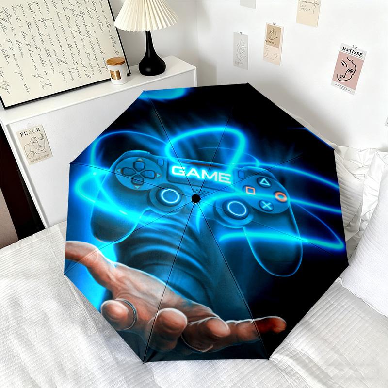 1PC Game Controller Automatic Umbrella - Suitable Travel Outdoor Portable Umbrella Birthday Gift Daily Essentials