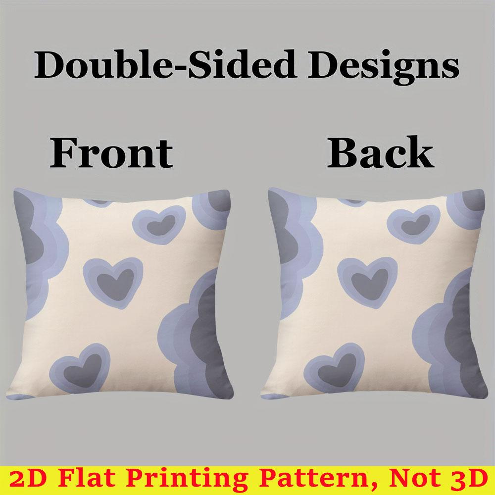 Cloud Heart square Jacquard Pillow Cover for Sofa Office Waist Cushion Cover Home Decorative Pillowcase