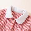 Velvet Thickened Women's Plaid Pajama Set – Warm Long Sleeve for Autumn/Winter, Suitable for Indoor/Outdoor Wear.