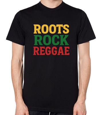 Roots Rock Reggae T-Shirt Jah Rasta Rastafari Rastafarian Top