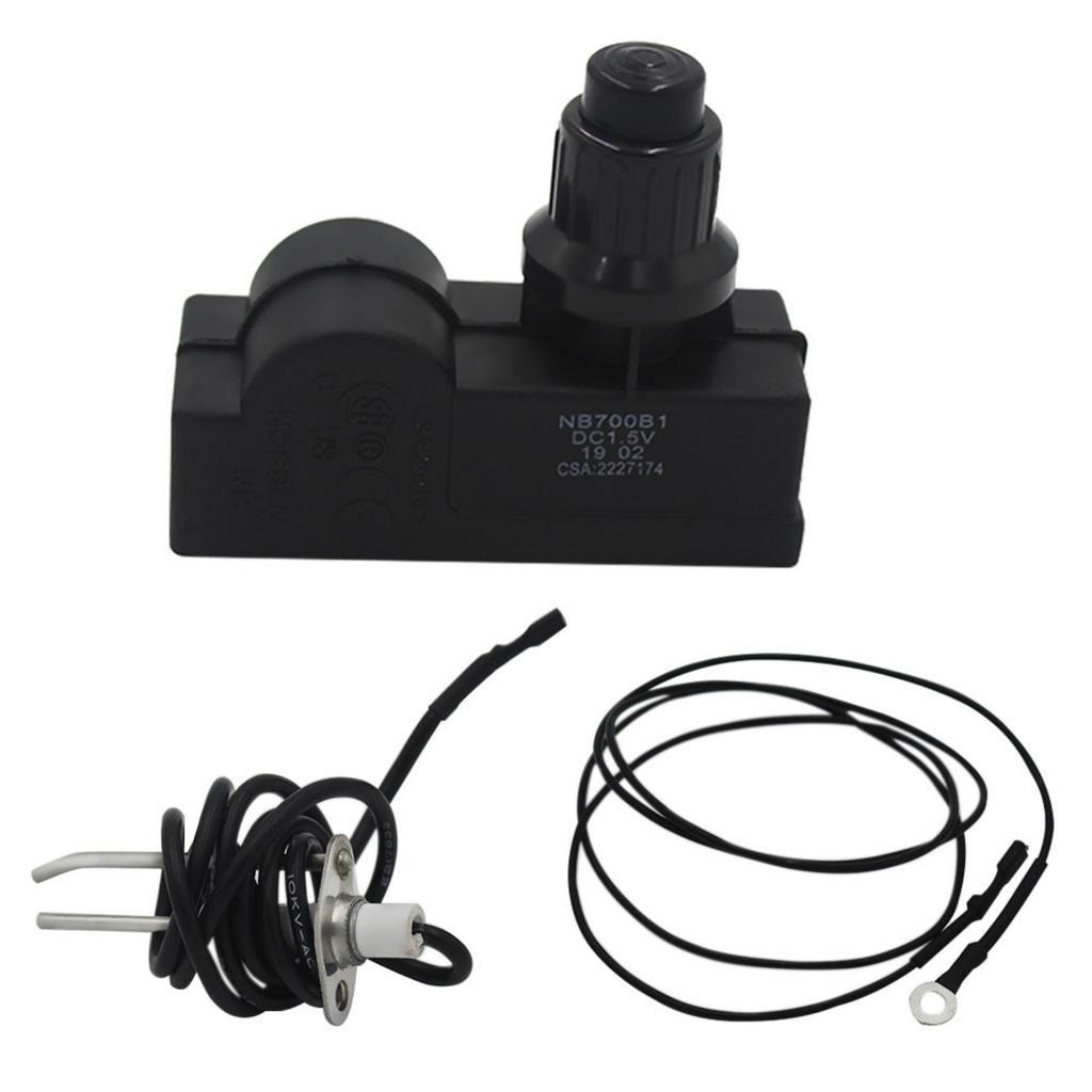 Igniter Replacement Set Ignition Set Igniter Set Grill Lighter Ignition Button Set Plastic Texture for Outdoor Cooking