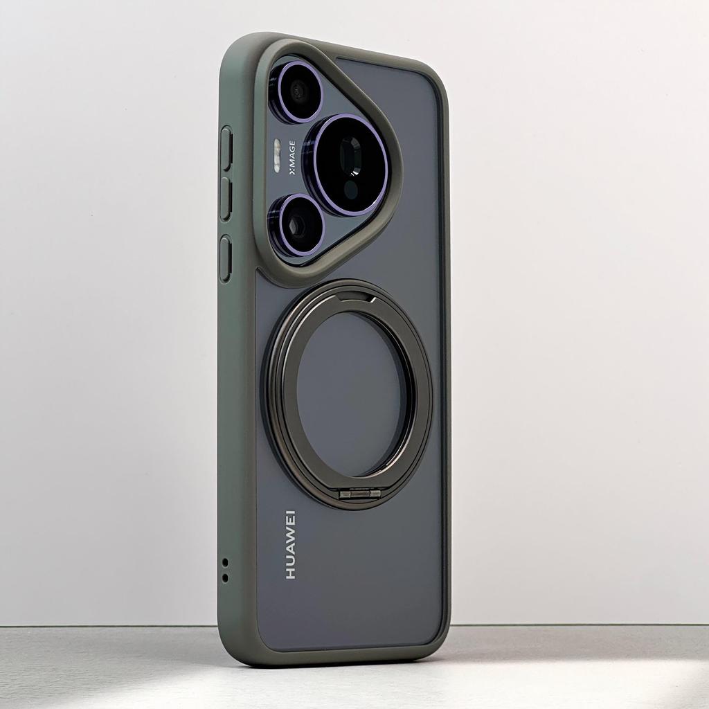 Huawei Pura70 Ultra 360° Drehbarer Magnetischer Handyhülle - Transparent, Sturzsichere Schutzhülle für P70 Pro