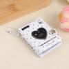 Mini Cute Heart Photocard Album 32 Pockets Portable Clear Kpop Card Holder for Idol Collectibles Travel Souvenir Gift
