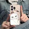 Cat Girl for iPhone17PorMax Mobile Phone Case Apple 14/15 Fine Hole 16 Transparent 13 Protective Case