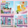 Moc City Street View Hospital Building Bricks Diy Friends Ambulance Helicopter Block Toys For Girl Festival Gift
