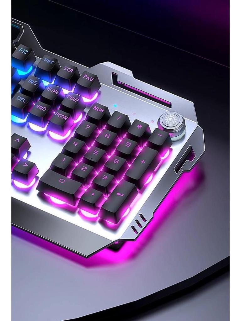 Mechanical Feel K2 Wired Keyboard and Mouse Set for Esports, Office, and Gaming.