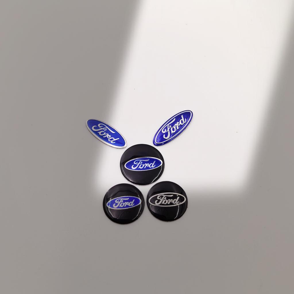 FDIF2 2pcs Ford logo Car Remote Key Logo Sticker 14mm 16mm 18mm 18.7mm 21mm Emblem Auto Key Badge Decal Logo Key Fob Decoration