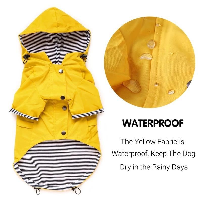 Wasserdichter Hundemantel für kleine, mittelgroße und große Hunde, Katzen, Haustier-Regenmantel, Hundesport-Kapuzenpullover, Haustiermode, hochwertige Kleidung