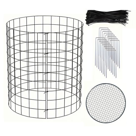 Wire Plant Protector with Top Cover Detachable Wire Mesh Plant Cage Plant Shield Keep Animals Out for Garden Plants Flowers Vegetables