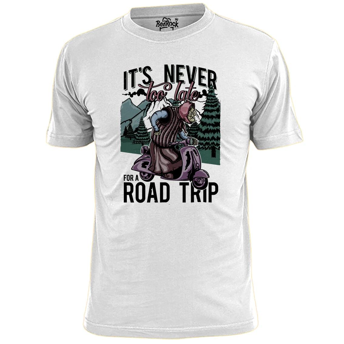 Mens It s Never Too Late To Take A Road Trip Scooter T shirt Vespa Lambretta 4XL