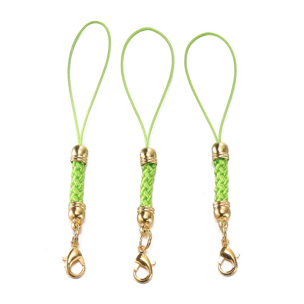 10/20pcs Keychain Rope with Lobster Clasp Jump Rings Lanyard Lariat Strap Cord For DIY Keyring Pendant Jewelry Making Supplies