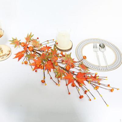 Fall Candle Rings Wreath Festive for Wedding Home Window 60cm