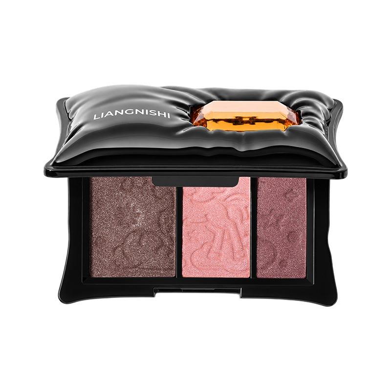 Three Color Shimmer Pigmented Long Lasting Eyeshadow Palette Makeup