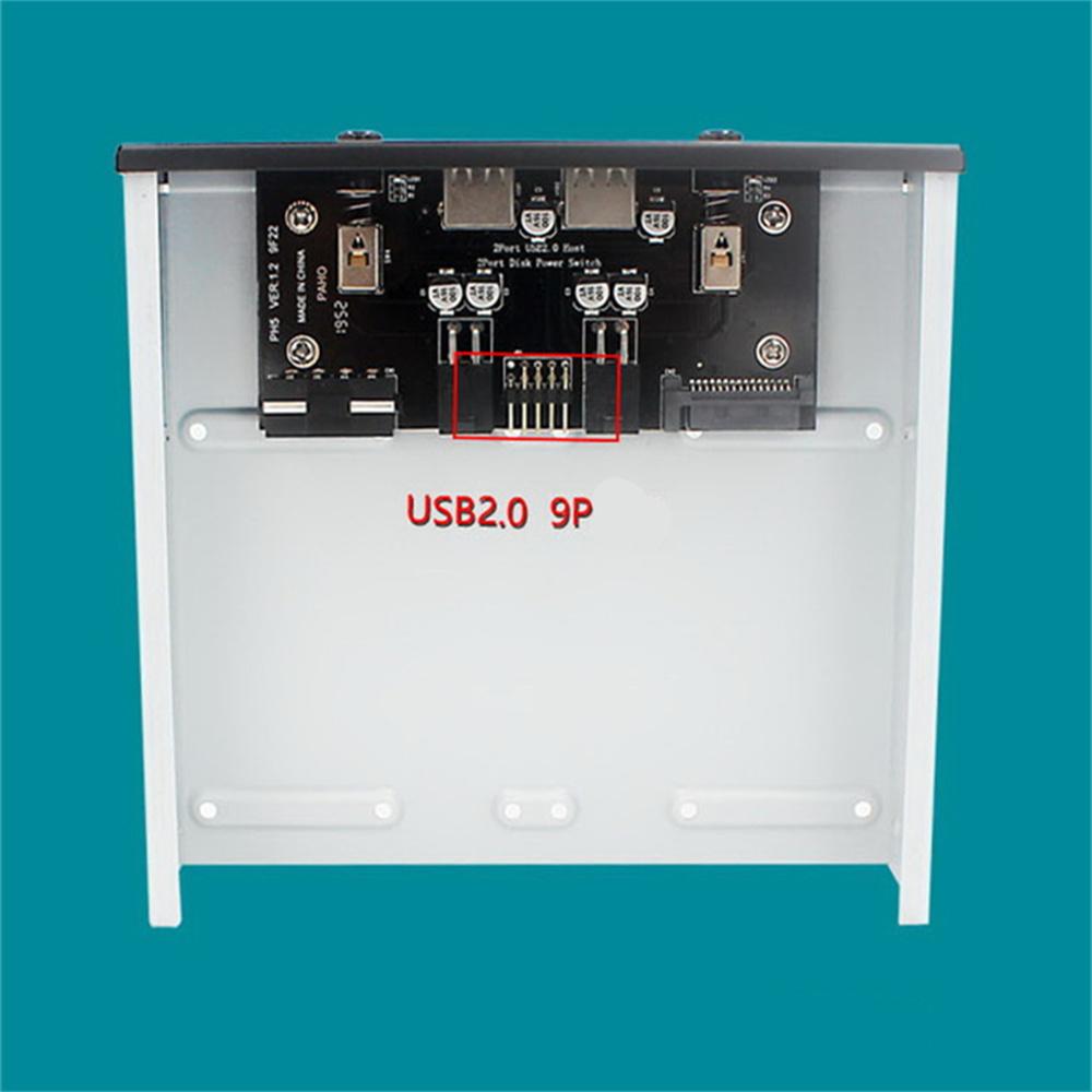 HDD Power Control Switch w/ USB2.0 9P to 9P Data Cable ATX 4PIN + SATA 15P Input