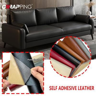 Self-adhesive Leather Patch Repair Waterproof DIY Adhesive Sticker Fabric Material for Car Interior Pu Leather Repairman Roll