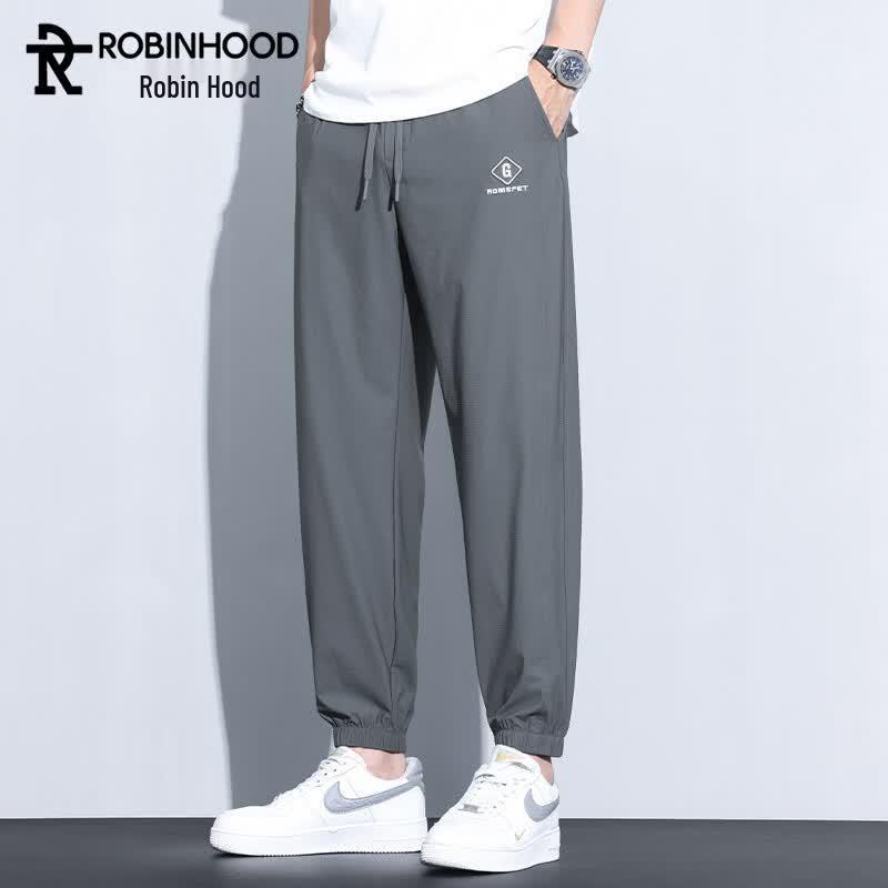 ROBINHOOD Men s Summer Ice Silk Quick-Dry Sport Pants 3XL