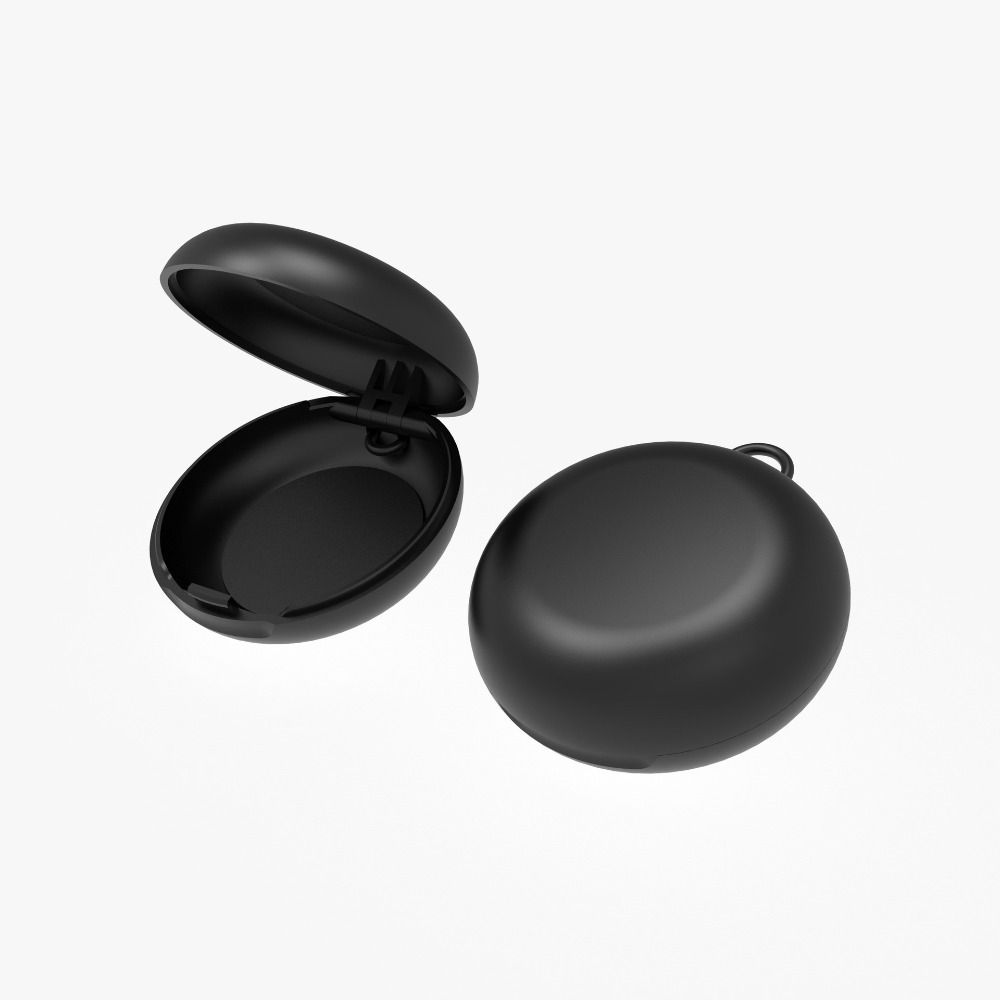 New Plastic Soundproof Earplug Box Round Shape Mini Earplug Storage Box Portable Earplug Box Jewelry Organizer