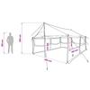 Family Tent Brown and Gray 450 x 400 x 265 cm Polyester and Steel