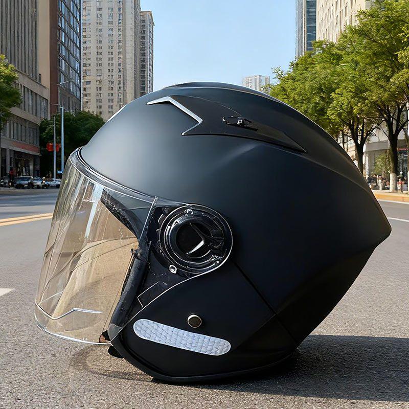 Winter Warm Full Face Electric Scooter Helmet with Fleece, Anti-Fog, for Men & Women