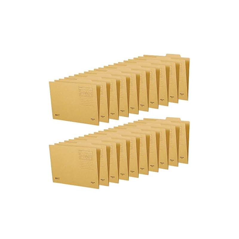 KOKUYO Individual File Folders, A4 size, Kraft Paper, Set of 20 (A4-IFKX20)