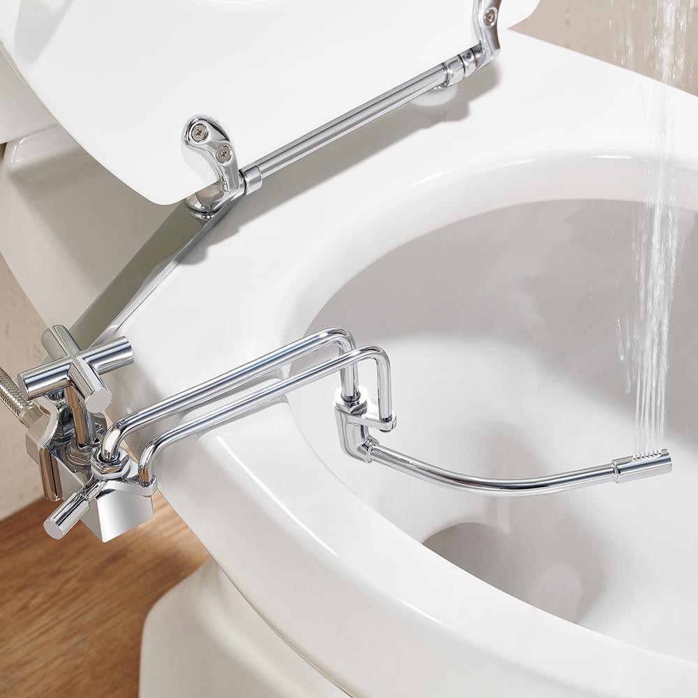 Cold Bidet Attachment Toilet Faucet with Adjustable Sprayer Nozzle BA02
