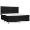 3131931 vidaXL Divan Bed with Mattress Black 180x200 Cm Fabric