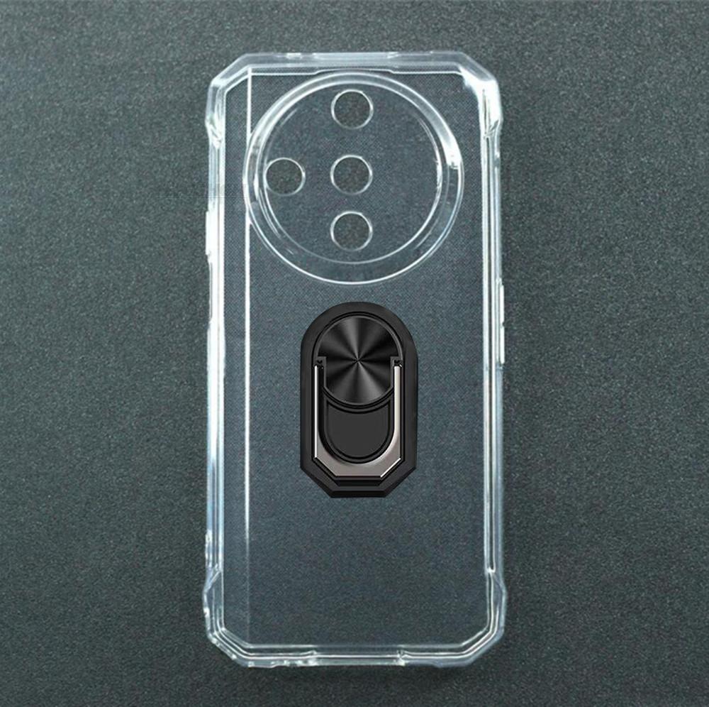 Do Doogee Fire 6 6.56  Tylne etui z pierścieniem na palec Miękki TPU Silikonowe Etui Do DoogeeFire6 Fire6 Power Fire6Power Uchwyt Pokrowiec na Telefon