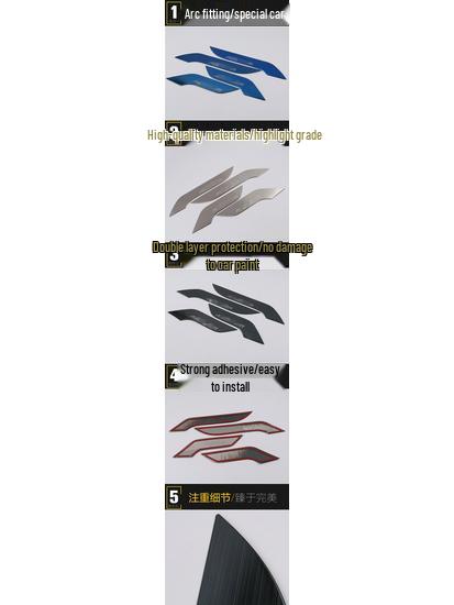 Avancier Lower Door Panel Decorative Trim – Fits 16 Models: Car Body Scratch Protection Accessories.